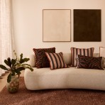Bonnie and Neil | Cushion 60cm | Zebra Chocolate
